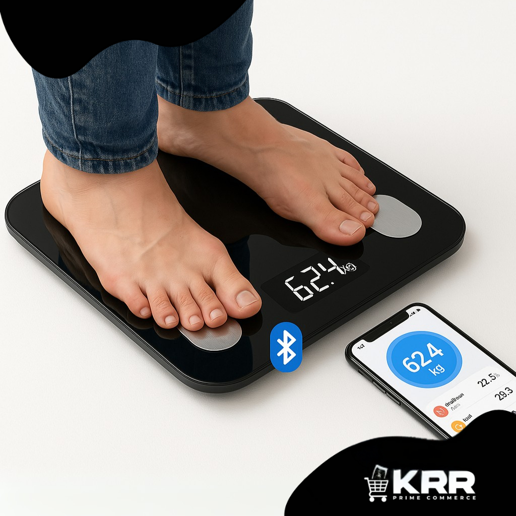 Balança Digital até 180 Kg medidora Corporal Bioimpedância Profissional com Aplicativo Bluetooth