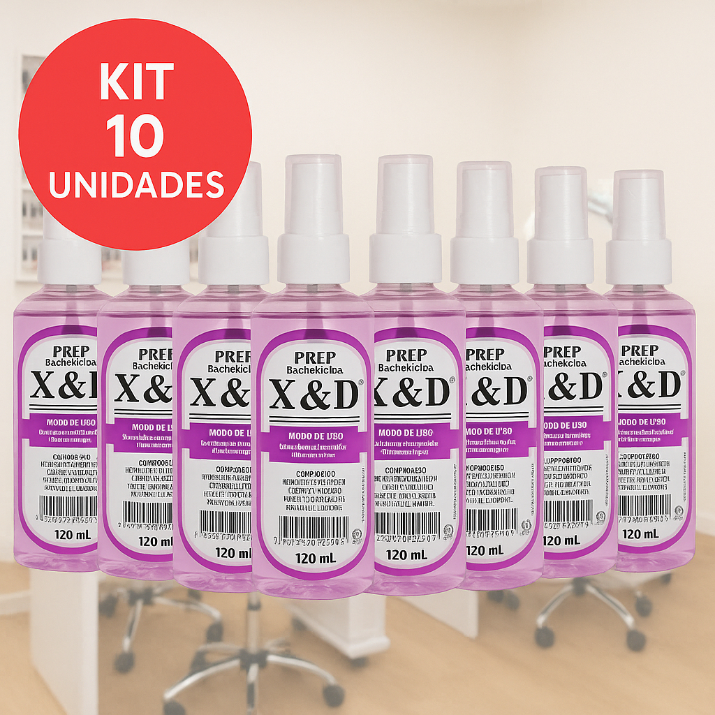 KIT 10 PREP BACTERICIDA PARA UNHA DE GEL CUIDADOS COM A UNHA em Oferta na Shopee