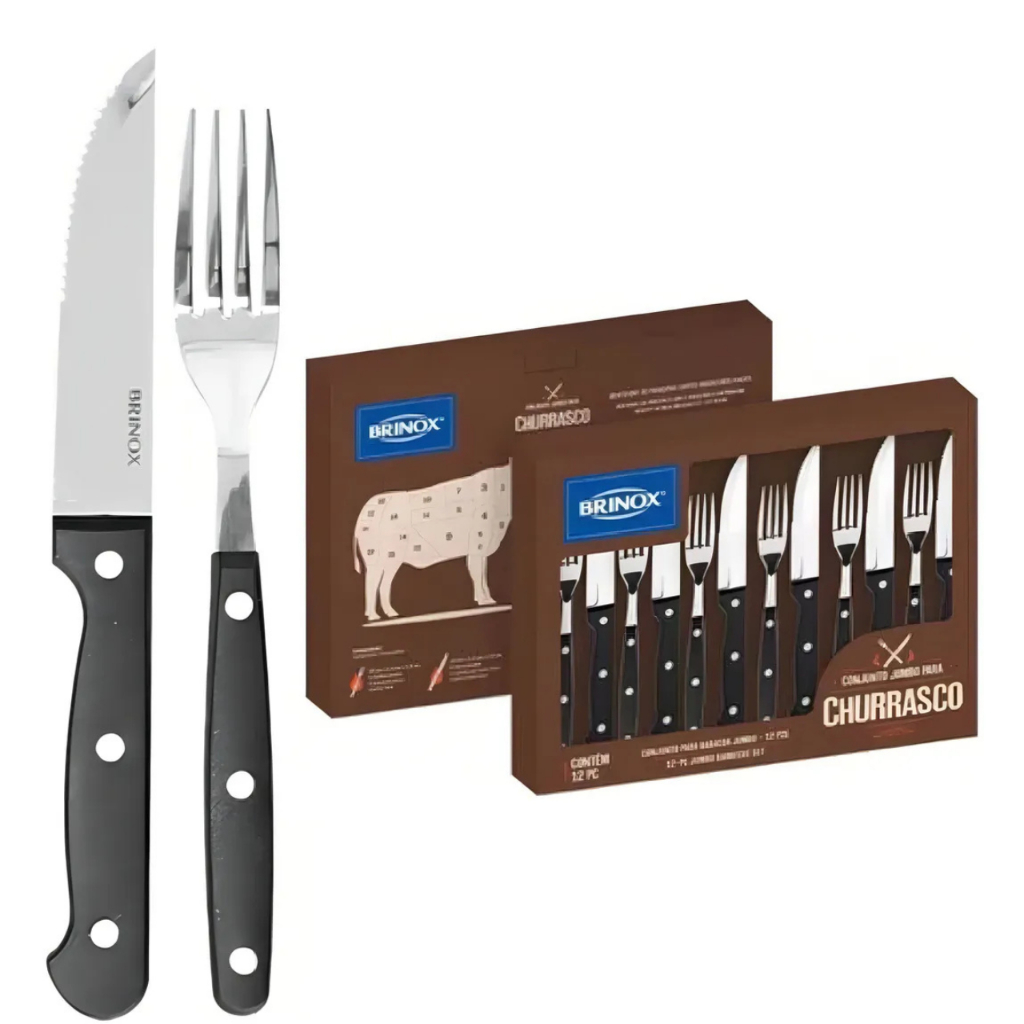 Faqueiro Churrasco Brinox: Onde Comprar | BuscaProdutos