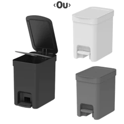 Lixeira de Pedal Trium 6L Cozinha Pia Banheiro Ou