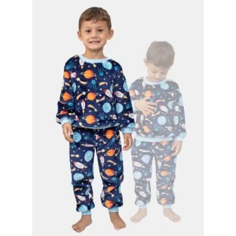 Conjuntos De Soft Fleece Infantil Estampado De Inverno MENINO - ESTAMPAS SORTIDAS