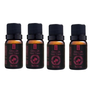 Essência Cancún Linha Mundo Via Aroma - 10ml  kit com 4 unidades em Oferta na Shopee