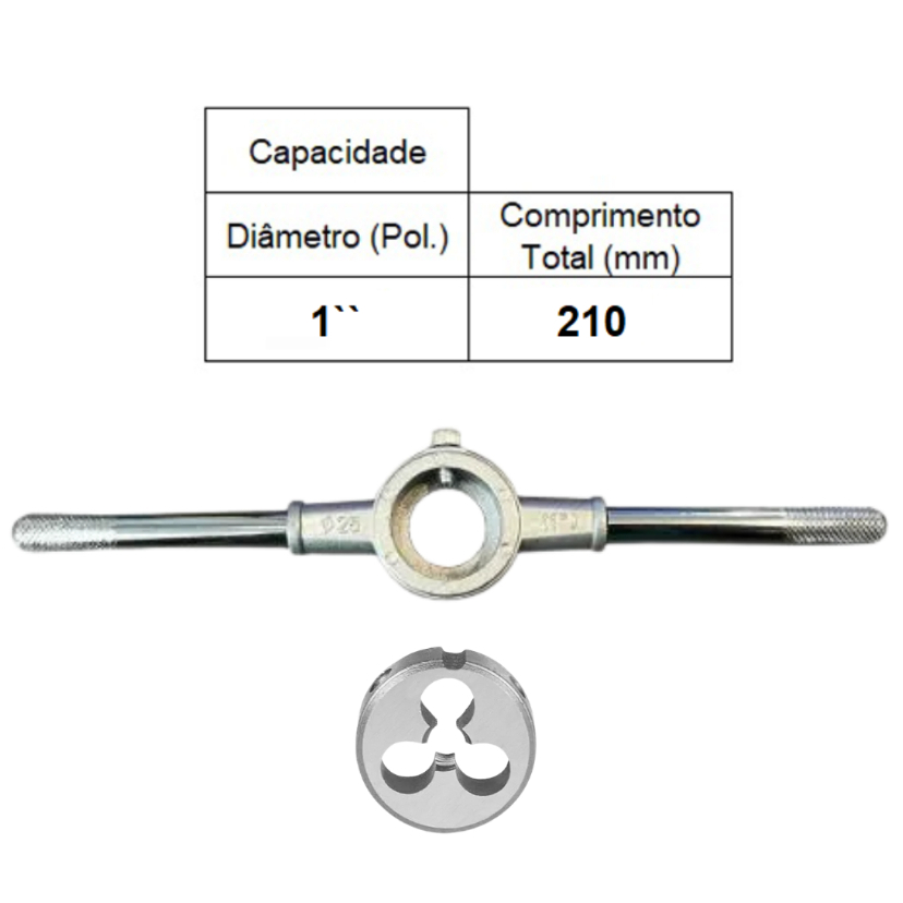 PORTA COSSINETE CAPACIDADE 1 POLEGADA + COSSINETE MANUAL AÇO LIGA M5 X 0,8 - ANSI - ROCAST
