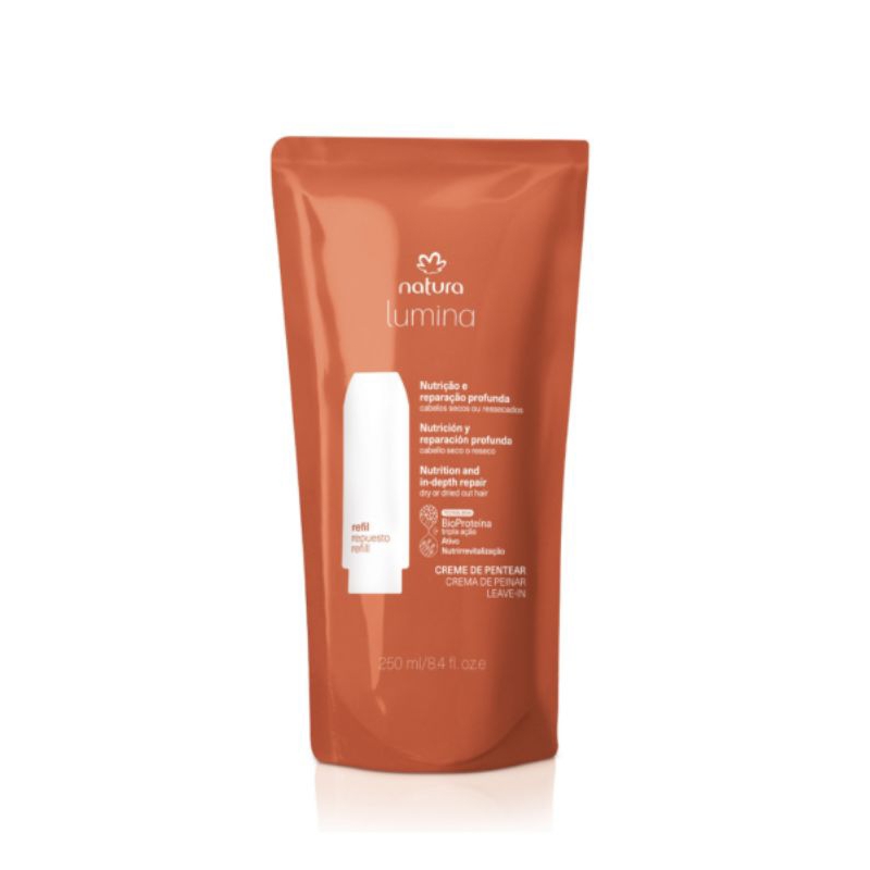Natura Lumina Creme de Pentear Selador de Cuticulas 250ml Refil
