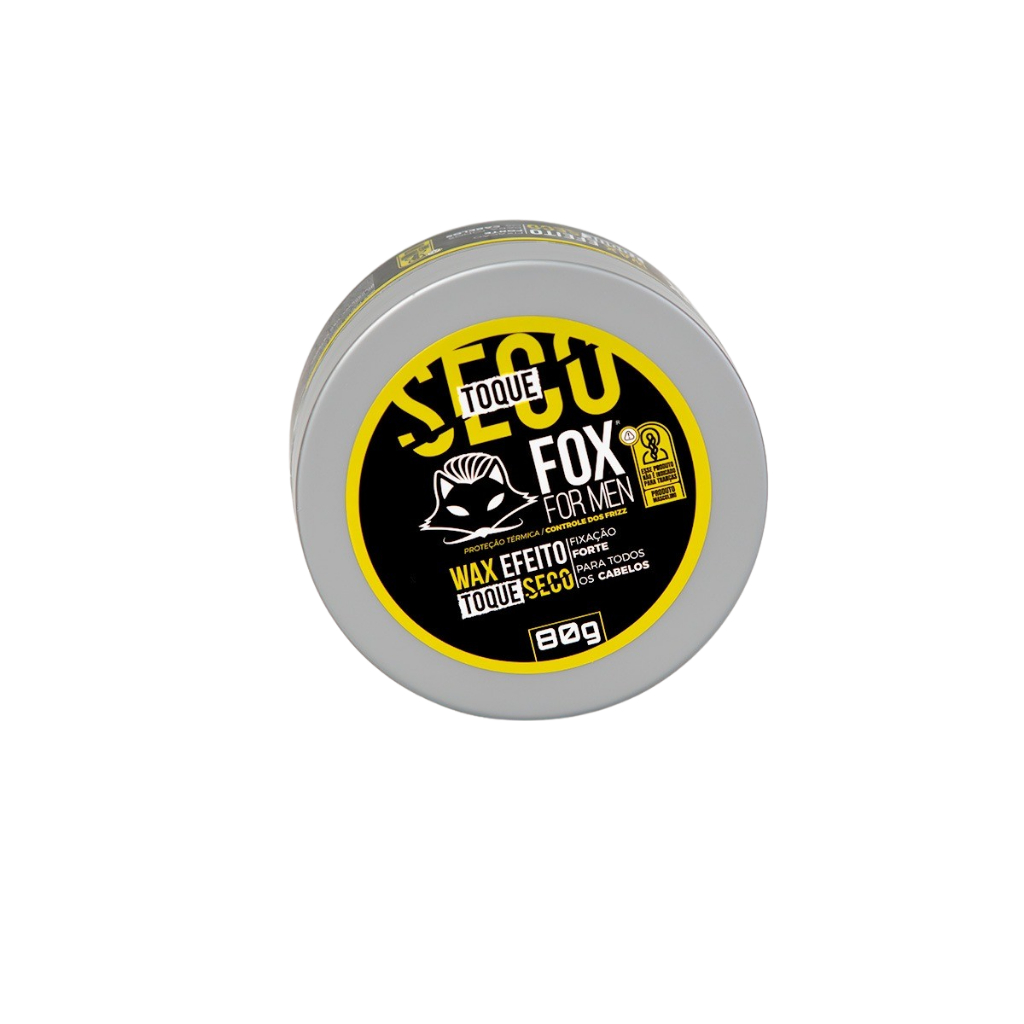 Pasta Modeladora Wax Efeito Seco Fox For Men 80g - Modeladora Capilar Efeito Seco em Oferta na Shopee