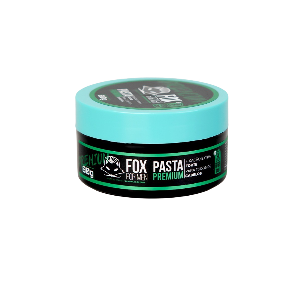 PASTA MODELADORA PREMIUM FOX FOR MEN 80GR - EFEITO BRILHO MOLHADO
