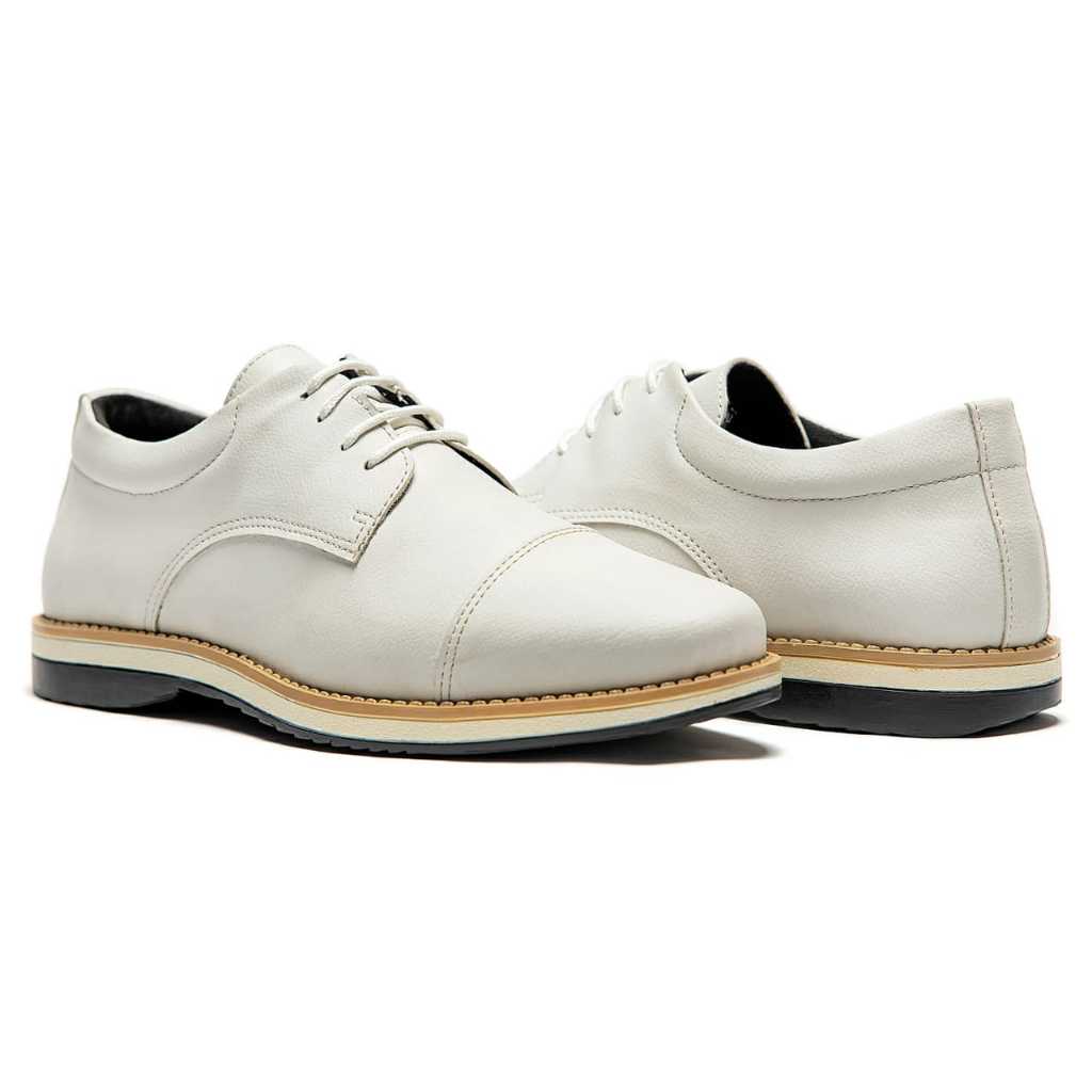 Sapato Casual Masculino Social Oxford Derby Elegante Versátil Antiderrapante Sapatênis Casamento Formatura Alfaiataria