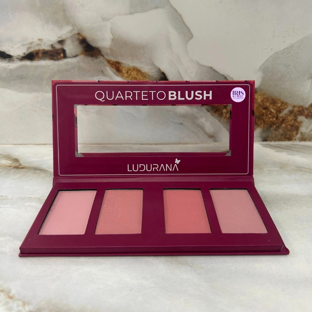 Paleta Quarteto de Blush - Ludurana em Oferta na Shopee