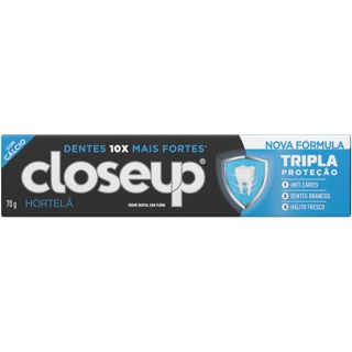 Creme Dental Close Up Triple Hortela 70G em Oferta na Shopee