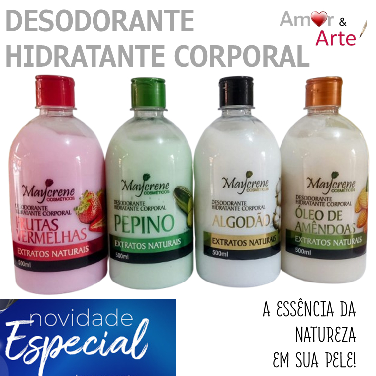 Kit ou Unidade do Desodorante Corporal Creme Hidratante 500ml Maycrene - Escolha Sua Fragrância em Oferta na Shopee