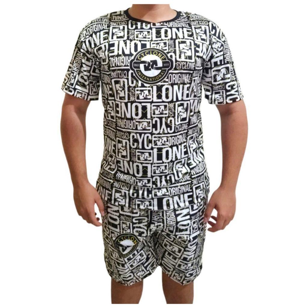 Conjunto Bermuda e Camisa Quebrada Cyclone