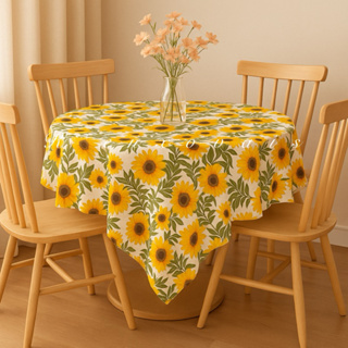 Toalha De Mesa Redonda Decoração Cozinha Mesa 4 Lugares em Oferta na Shopee