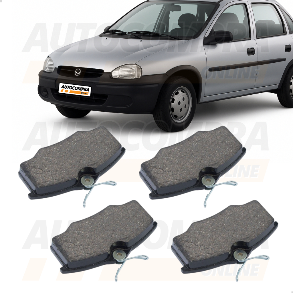 Jogo de Pastilhas de Freios Dianteira Para o Gm Chevrolet Corsa 1.0 1996 a 2000 em Oferta na Shopee