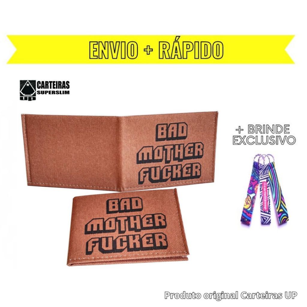 CARTEIRA UP SLIM LONA IMPORTADA ORIGINAL BDMFCK PULP FICTION