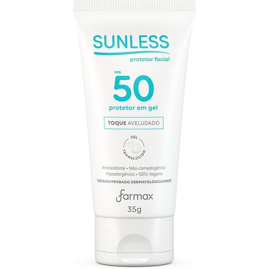 Protetor Facial Sunless FPS50 Gel Translúcido 35g