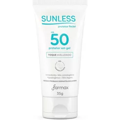 Protetor Facial Sunless FPS50 Gel Translúcido 35g