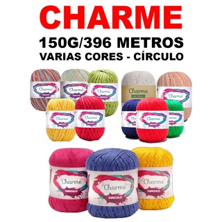Linha Fio Charme Circulo 396 metros 150 gramas - Cores Lisas - Crochê / Tricô em Oferta na Shopee