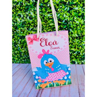 Sacolinha Surpresa Personalizada Lembrancinha Galinha Pintadinha / Sacolinha Aniversário PEGUE E MONTE em Oferta na Shopee