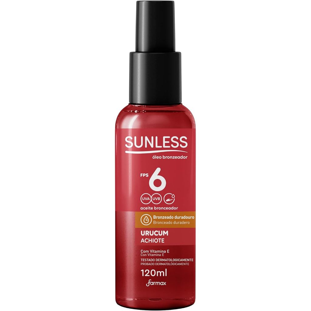 Óleo Bronzeador Urucum Fps6 Sunless 120ml