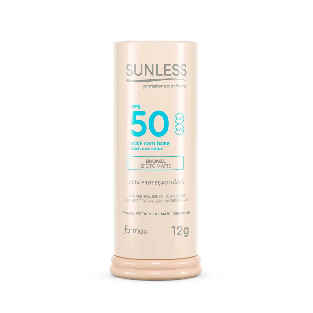 Protetor Solar Sunless Stick com Base Media 12g