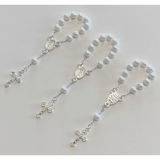 Kit 10 unidades Mini Terço Tercinho Dezena para Lembrancinhas Batismo Eucaristia Casamento em Oferta na Shopee