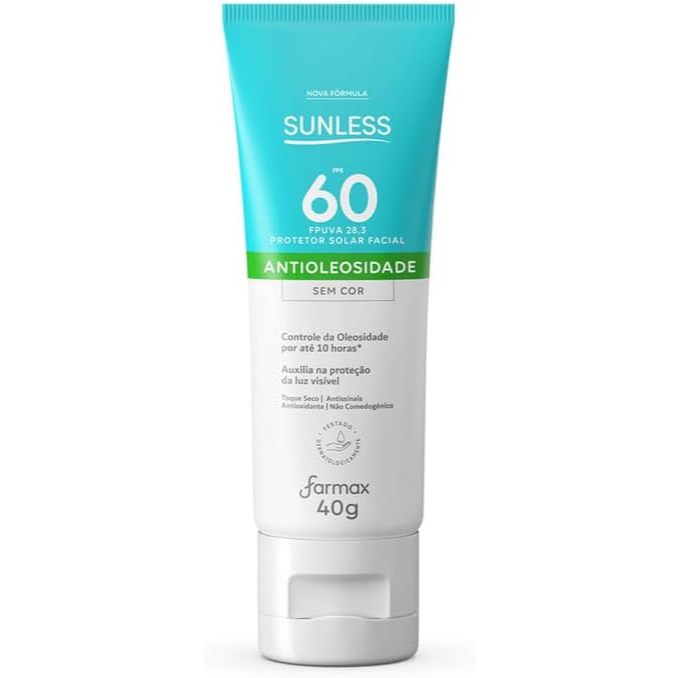 Protetor Facial Sunless Fps60 Sem Cor 40g em Oferta na Shopee