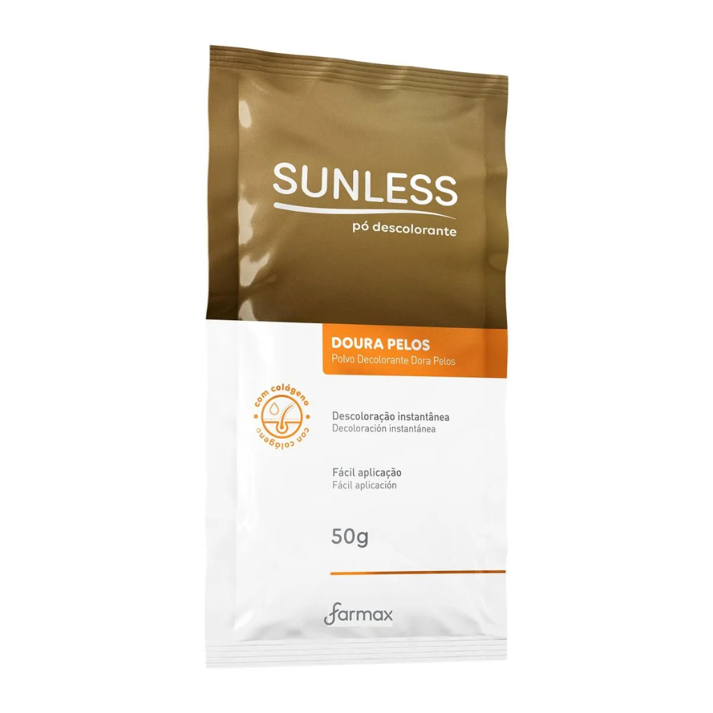 Pó Descolorante Sunless Doura Pelos 50g em Oferta na Shopee