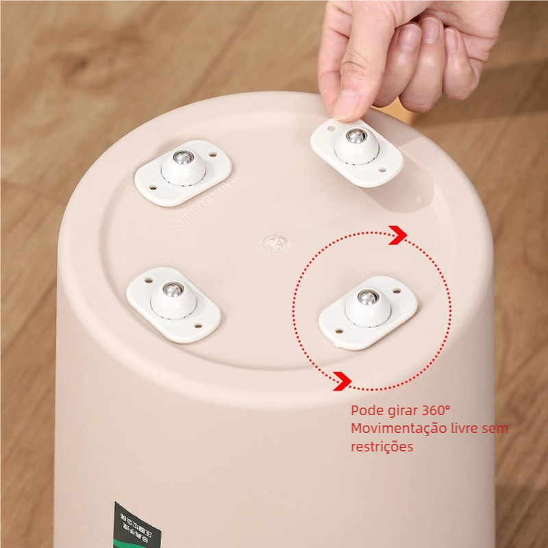 Rodinhas Moveis Kit com 4 Rodas Adesivas Para Mover Móveis Deslizantes Rodizio Organizador...