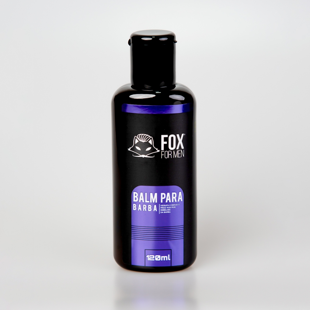 BALM PARA BARBA FOX FOR MEN 120ml - Dá Brilho, Hidrata, Controla e Modela os fios da Barba