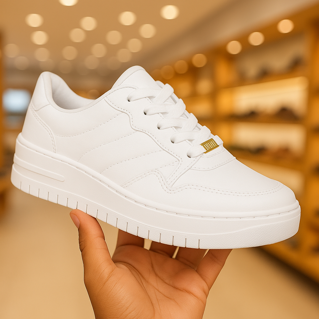 Tênis Vizzano Feminino Casual Plataforma Macia Moda Passeio Leve Ultra Conforto Flatform, tênis feminino confortável