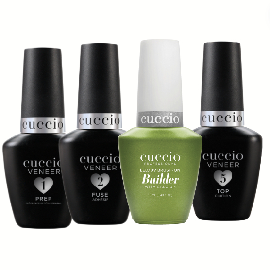 Kit Blindagem com a Base Calcium 13ml Cuccio (Prep, Fuse, Base Calcium e Top Coat)