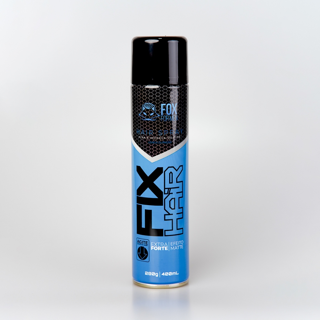 LAQUE SPRAY HAIR 400ML - FOX FOR MEN - LAQUÊ FIXADOR EXTRA FORTE