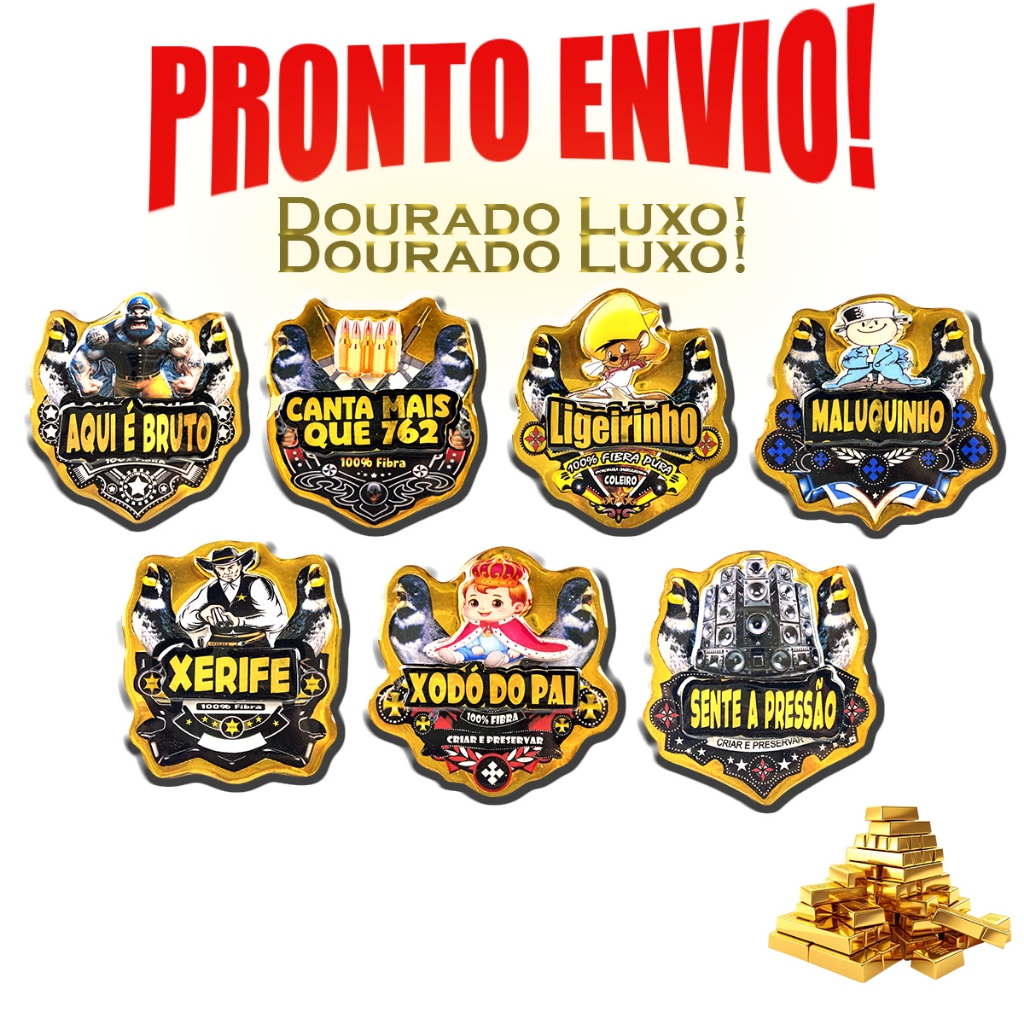 Placa de Luxo pra Gaiolas de Coleiro em 3D PRONTO ENVIO 24H! em Oferta na Shopee