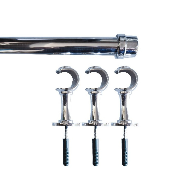 Varão Cromado 2,50 mt 28 mm Sala Quarto cozinha ( alumino ) em Oferta na Shopee