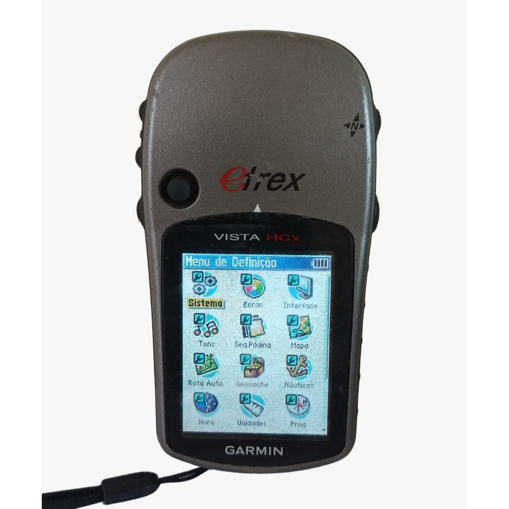 GPS Portátil Garmin Etrex Vista HCx - Completo - Com Garantia