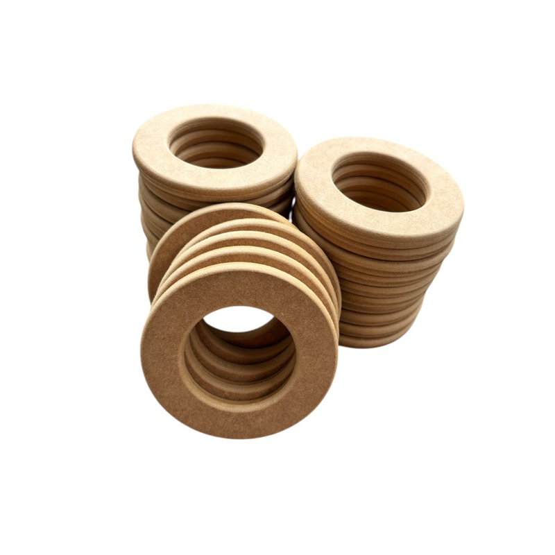 Kit 20 aros - artesanato - macramê - disco - círculo - roda - MDF 9mm - 9,5cm de diâmetro