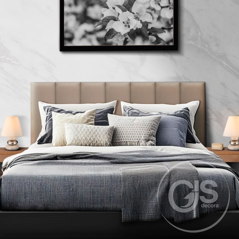 Kit Cabeceiras Estofada Modulada De Cama Queen Box Casal Queen King - Decoração Sala Quarto Luxo