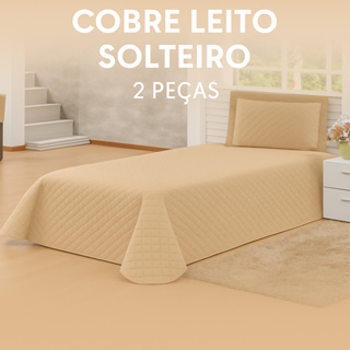 Kit Colcha Cobre Leito Solteiro 02 Peças em Oferta na Shopee