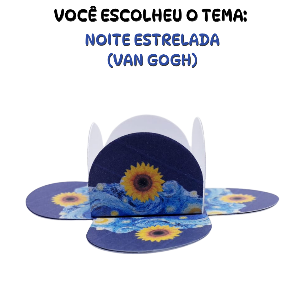 Forminha para doces – Van Gogh Noite Estrelada - Lembrancinha Festa