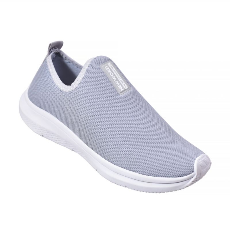 Tênis Meia Feminino Slip-On Cinza Esportivo De Corrida Caminhada Confortável Leve Academia Promoção