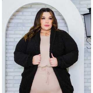 Casaco Teddy Pelinho Sobretudo Jaqueta Plus Size Inverno roupa de inverno