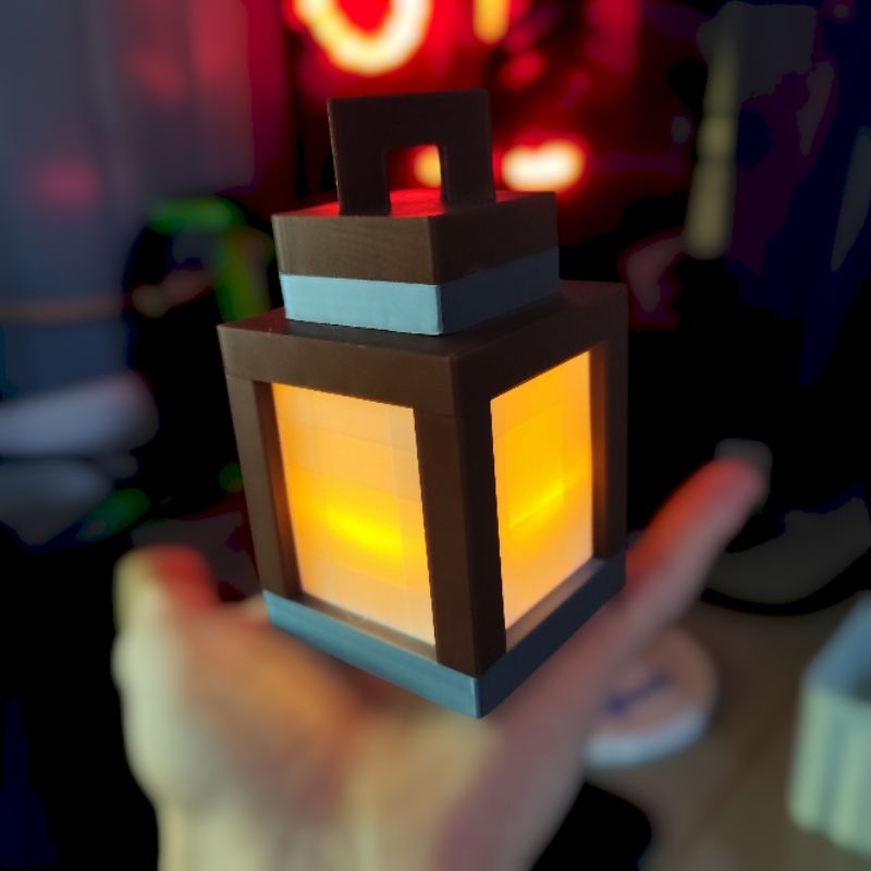 Mini Luminaria Para decoração, presente, fãs de Minecraft em Oferta na Shopee