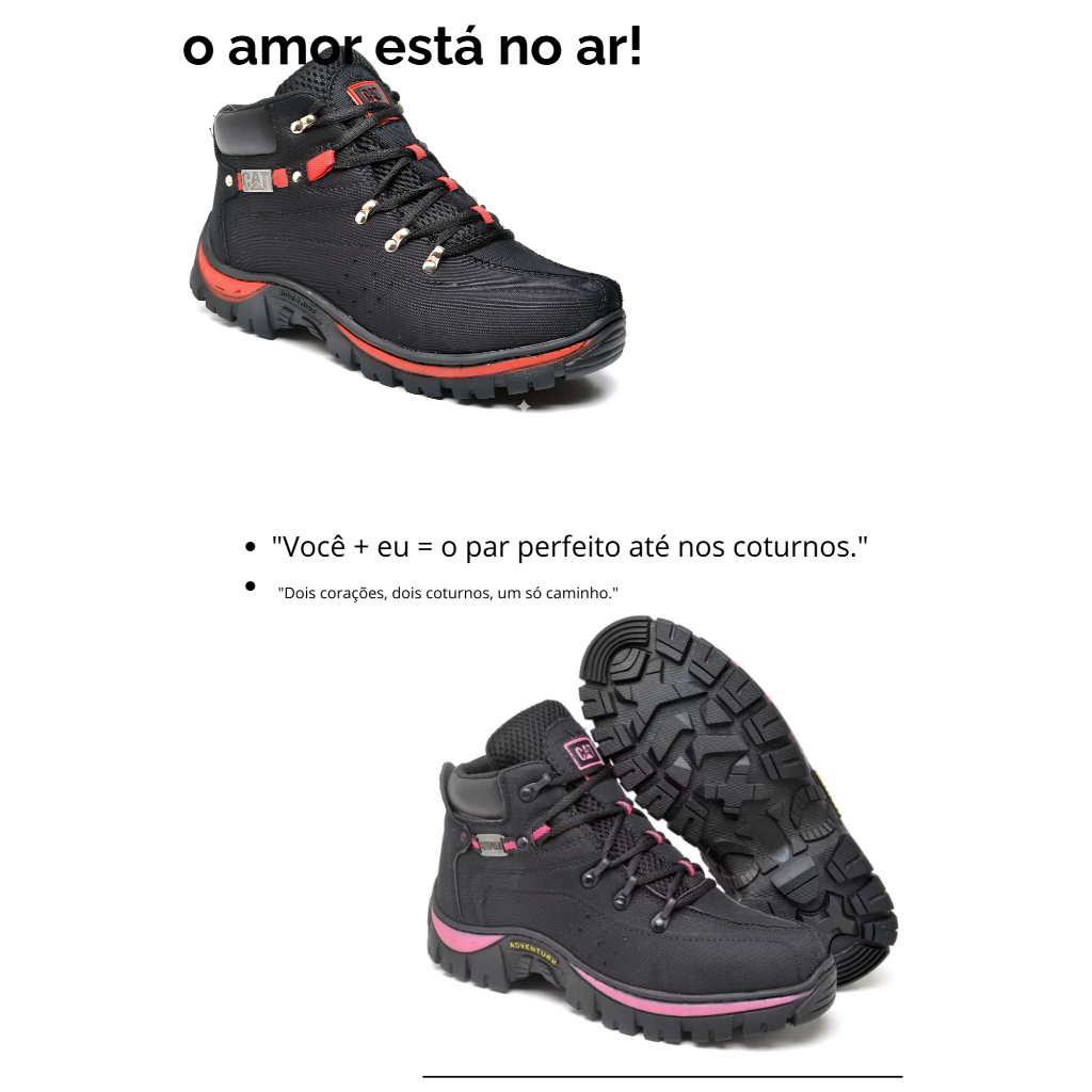 Bota Coturno Adventure Tenis Masculina CATERPILLAR OFERTA