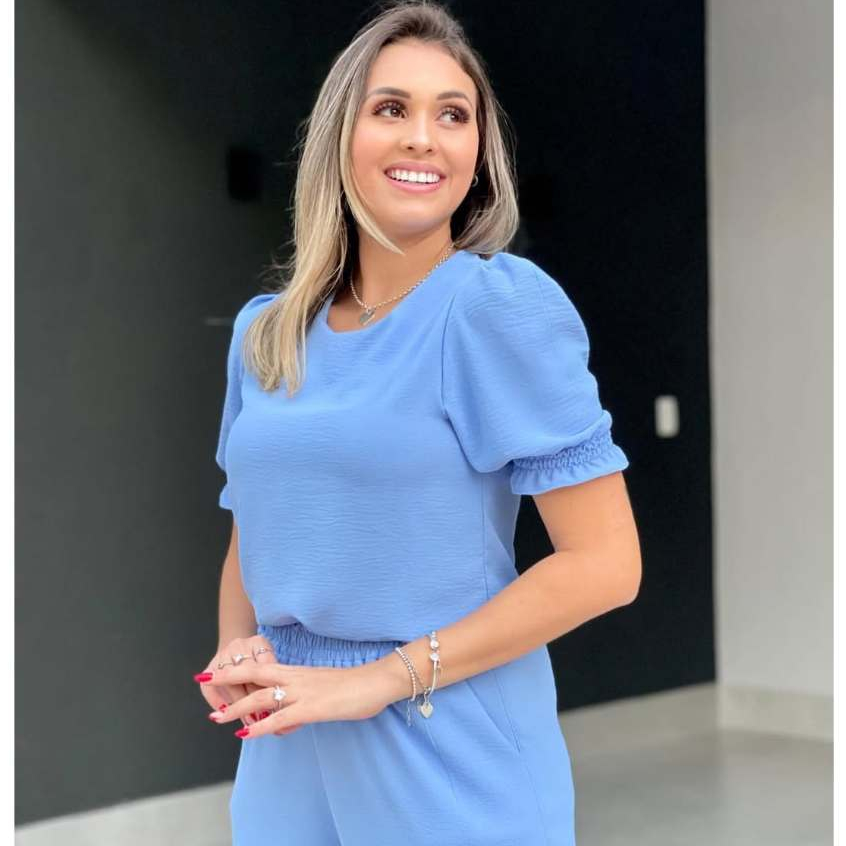 Conjunto Feminino Casual Sofisticado De Calça E Blusa em Linho Promoção Exclusiva Roupa Feminina Moda Evangélica Oferta