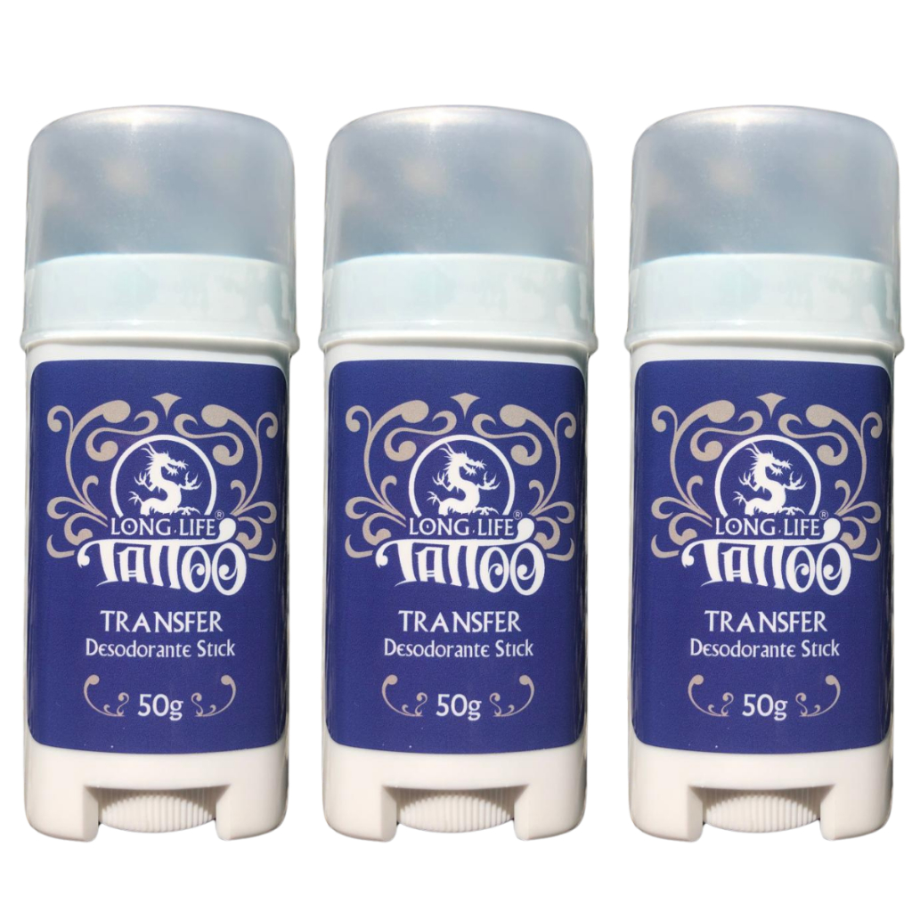 Transfer Tatuagem Tattoo Long Life Stick 50g (3 un)secagem rápida do decalque transferência perfeita