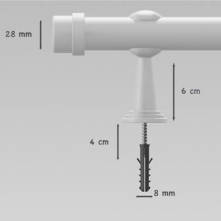 Lindos Varões de Cortina 2,0mt fabricado em ferro grosso 28m em Oferta na Shopee