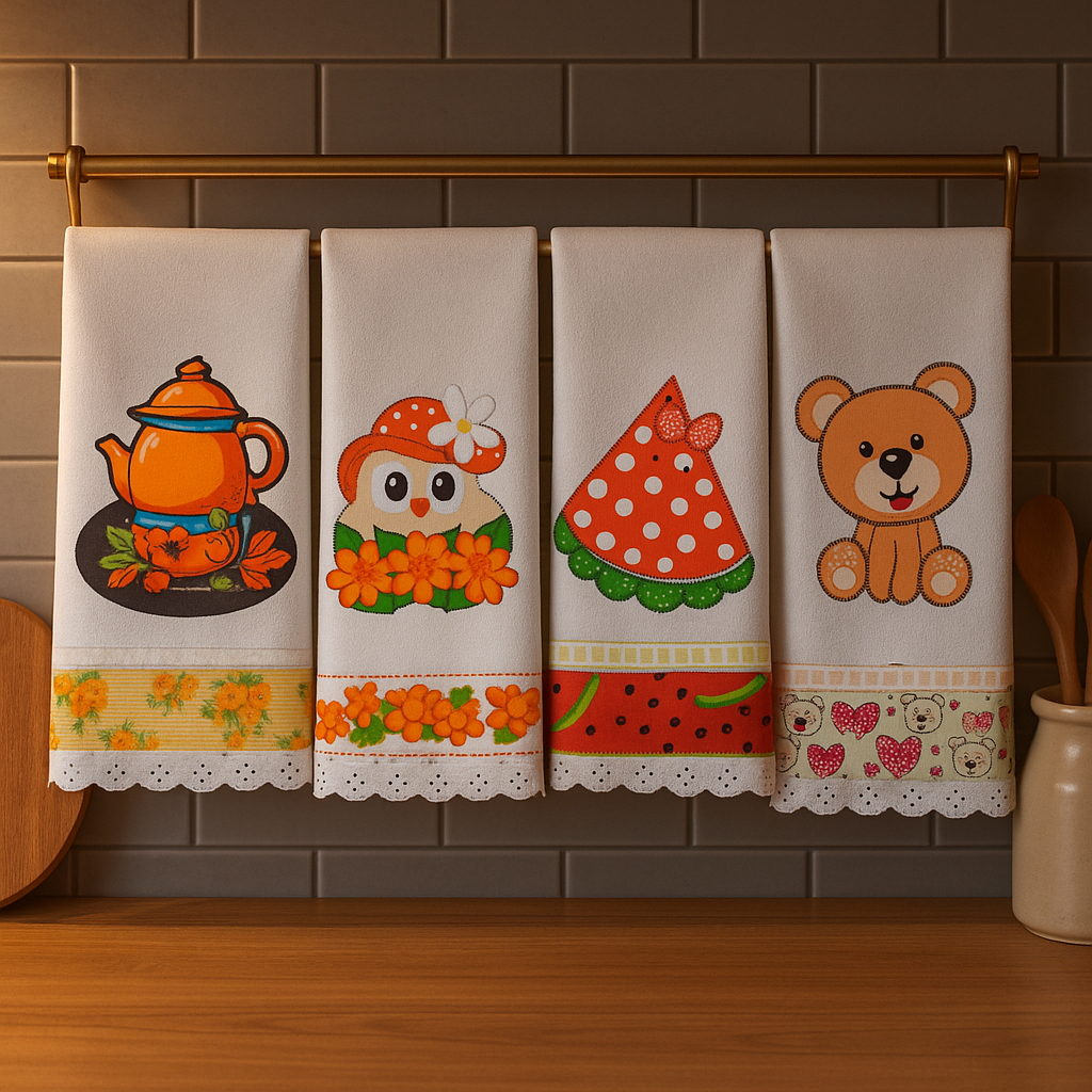 Pano de Prato Guardanapo Bordado Atacado Kit 10 peças Revenda em Oferta na Shopee