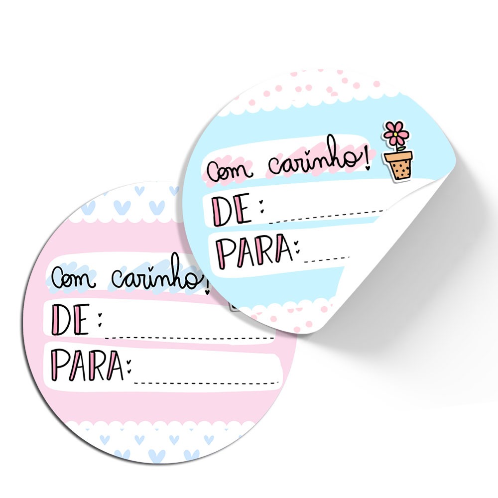 Kit 105 Etiquetas Adesivo Presente Para Você | Embalagem Cliente 4cm em Oferta na Shopee