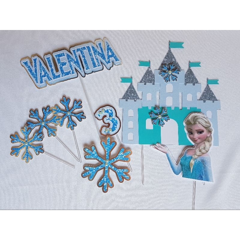 Topo de bolo Frozen-Personalizados Frozen-Topo Frozen-Festa Frozen-Ana Frozen-Elsa Frozen
