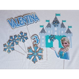 Topo de bolo Frozen-Personalizados Frozen-Topo Frozen-Festa Frozen-Ana Frozen-Elsa Frozen